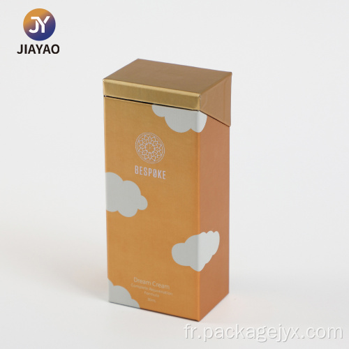 Boîte à tiroirs dorée élégante pour collection de cosmétiques